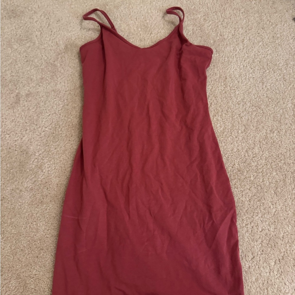 Wild Fable Red Slip Midi Dress Spaghetti Strap Sleeveless